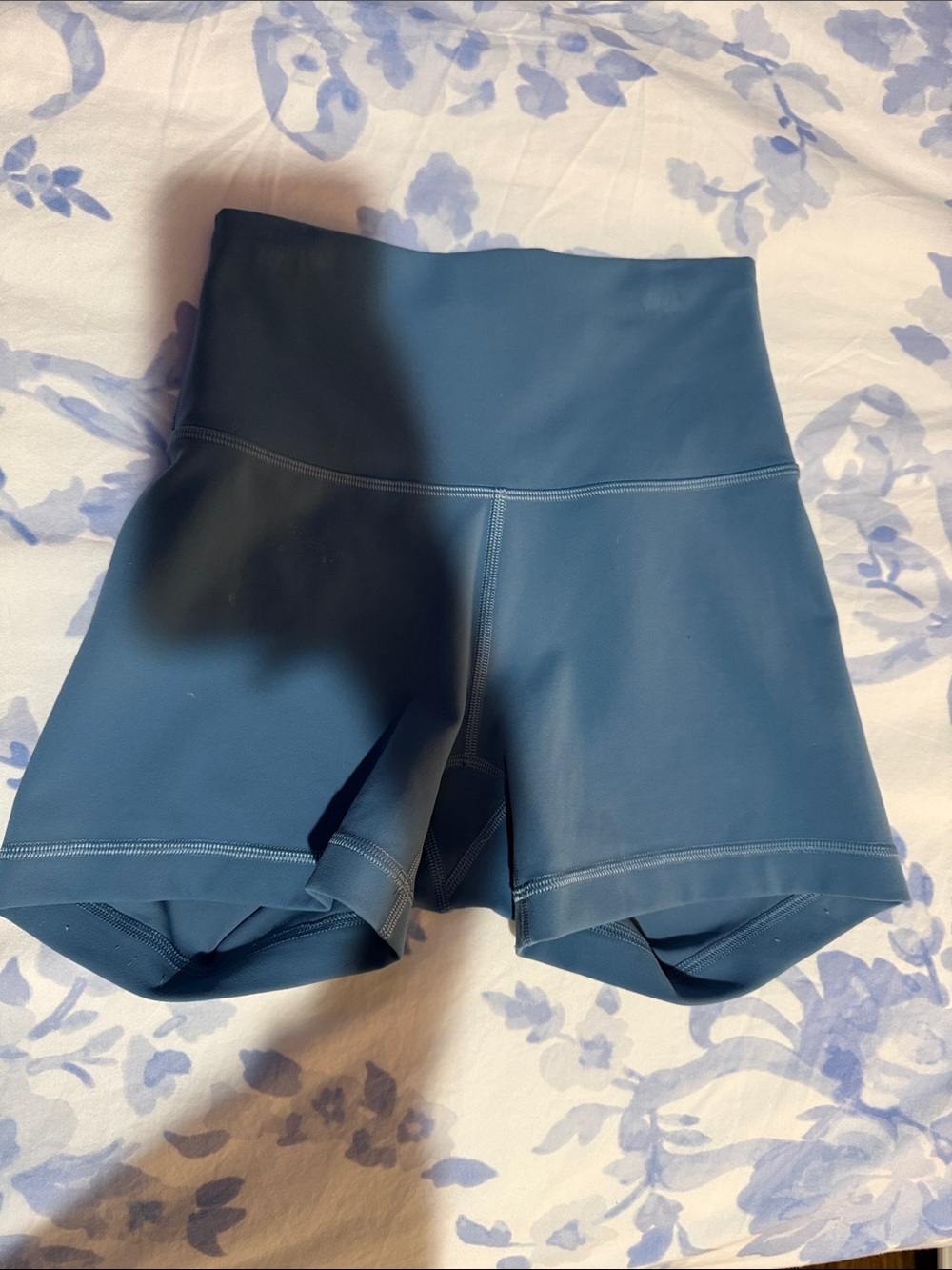 lululemon athletica High-Rise Bike Shorts in Teal Blue